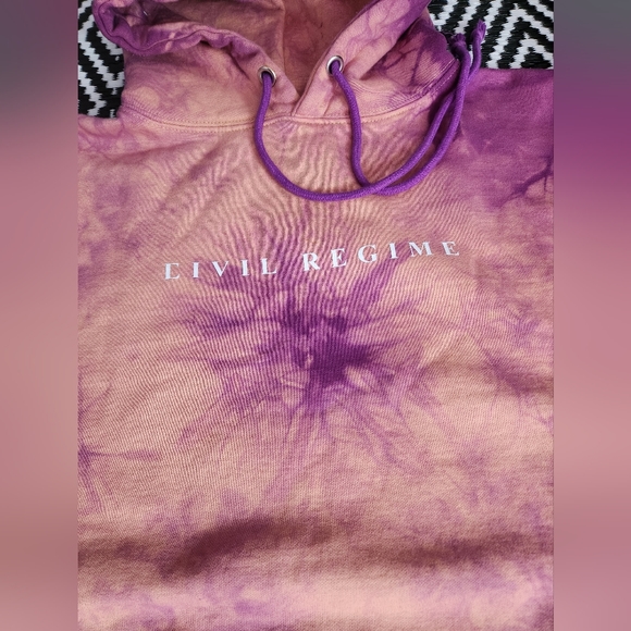 Darc Sport Tops Civil Regime White Rose Tie Dye Hoodie Poshmark